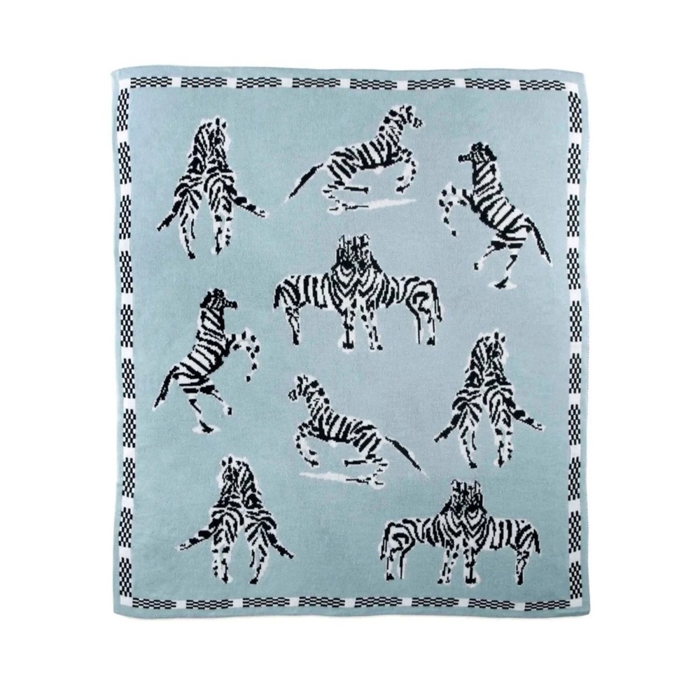 Novogratz Throw Blanket “Zebras In Love”